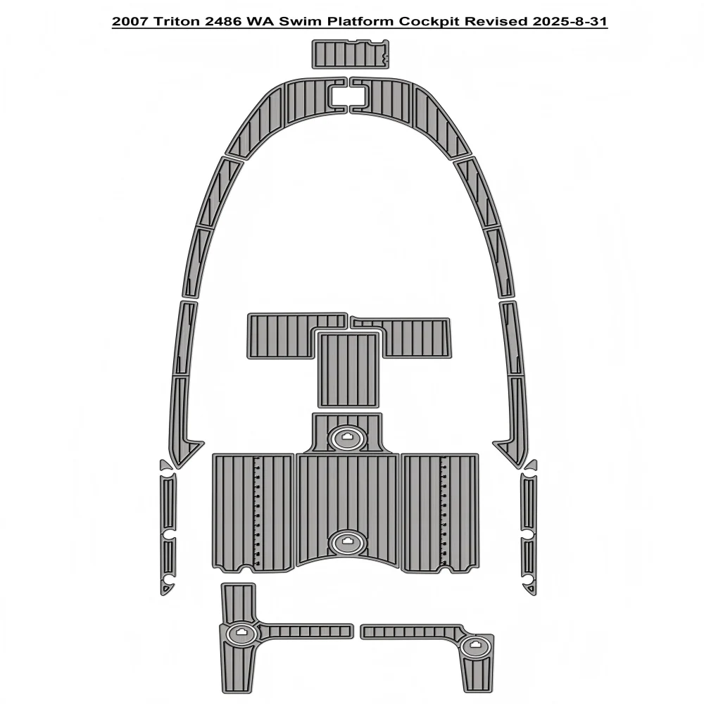 2007 Triton 2486 WA Swim Platform Cockpit Pad Boat EVA Foam Teak Deck Floor SeaDek MarineMat Gatorstep Style Self Adhesive
2007 Triton 2486 WA Swim Platform Cockpit Pad Boat EVA Foam Teak Deck Floor SeaDek MarineMat Gatorstep Style Self Adhesive