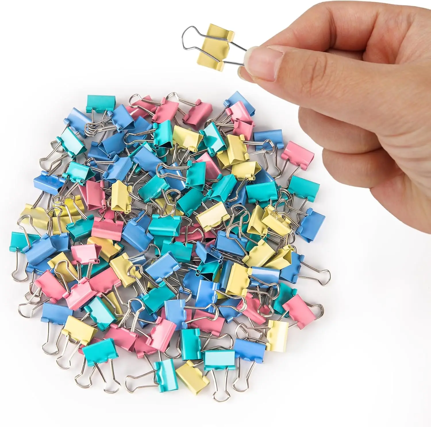 120 Pack Mini Binder Clips, 15mm 5/8 inch Color Paper Clips for Office School Home
120 Pack Mini Binder Clips, 15mm 5/8 inch Color Paper Clips for Office School Home