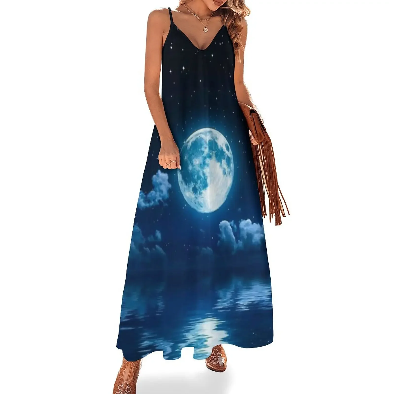 Full Moon Reflection Sleeveless Dress summer dresses women 2025 party dresses woman Dress
Full Moon Reflection Sleeveless Dress summer dresses women 2025 party dresses woman Dress