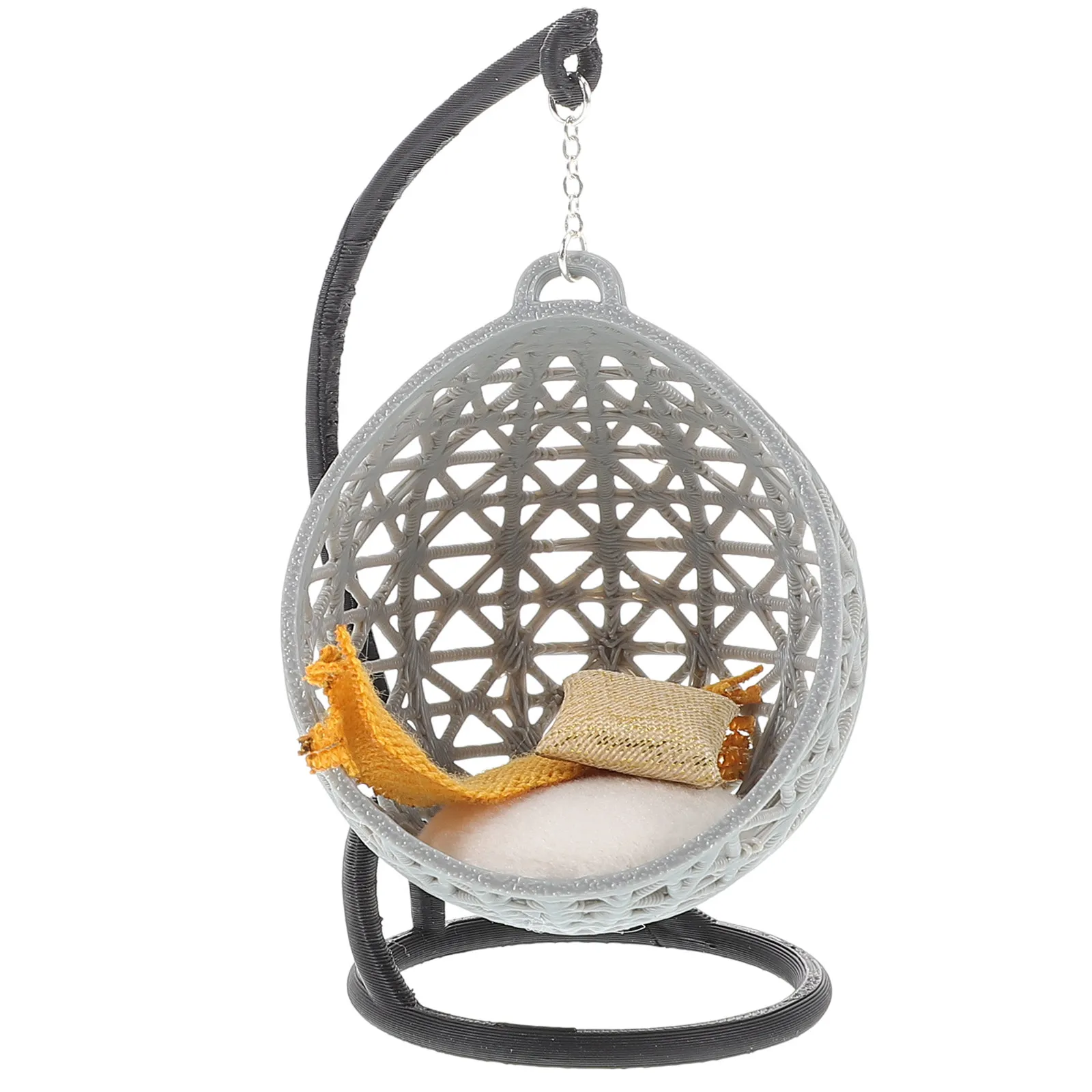 Hanging Basket Ornament Miniature Swing Chair DIY Assembly for Dollhouse Small House Decor Mini Craft Decoration
Hanging Basket Ornament Miniature Swing Chair DIY Assembly for Dollhouse Small House Decor Mini Craft Decoration