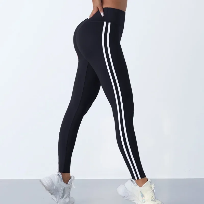 Yoga Leggings Women Striped Slim Sports Pants High Waist Hip Liftting Casul Tights Workout Running Stretchy Gym Leggings Women's
Yoga Leggings Women Striped Slim Sports Pants High Waist Hip Liftting Casul Tights Workout Running Stretchy Gym Leggings Women's