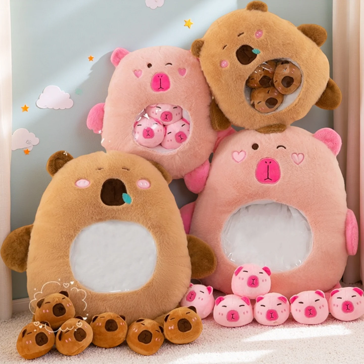 Cute Capybara Puffer Fish Snack Pillow Dolls Creative Puffer Fish Plush Doll Girls Children's Gifts Holiday Party Favours
Cute Capybara Puffer Fish Snack Pillow Dolls Creative Puffer Fish Plush Doll Girls Children's Gifts Holiday Party Favours