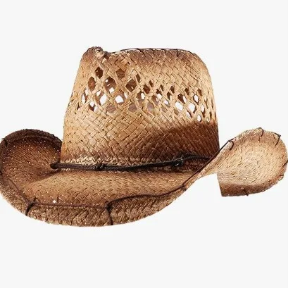 Raffia Straw Cowboy Hat Summer Vacation Sun Protection Beach Hat Panama Wide-brimmed Hat
Raffia Straw Cowboy Hat Summer Vacation Sun Protection Beach Hat Panama Wide-brimmed Hat
