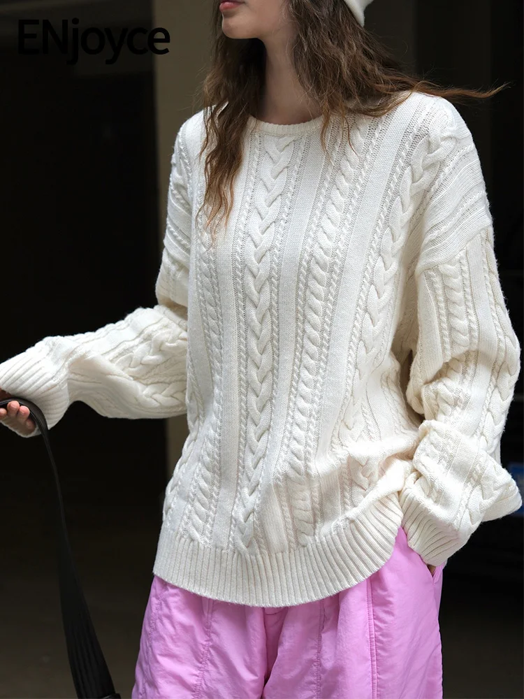 Women Vintage Twisted Flower Wool Sweaters Knitted Pullovers Y2K Streetwear 2024 Autumn Winter Casual Round Neck Warm Knitwears
Women Vintage Twisted Flower Wool Sweaters Knitted Pullovers Y2K Streetwear 2024 Autumn Winter Casual Round Neck Warm Knitwears