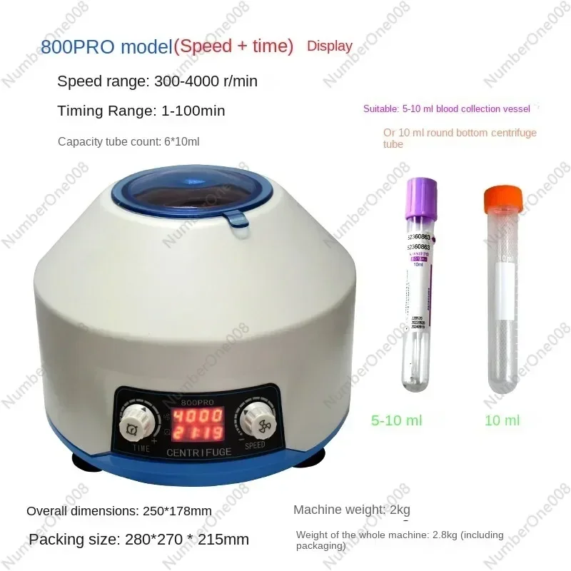 CE Certified Laboratory Centrifuge 4000rpm, 220V 50W Desktop Electric Centrifuge with Timer for Blood Serum Separation
CE Certified Laboratory Centrifuge 4000rpm, 220V 50W Desktop Electric Centrifuge with Timer for Blood Serum Separation