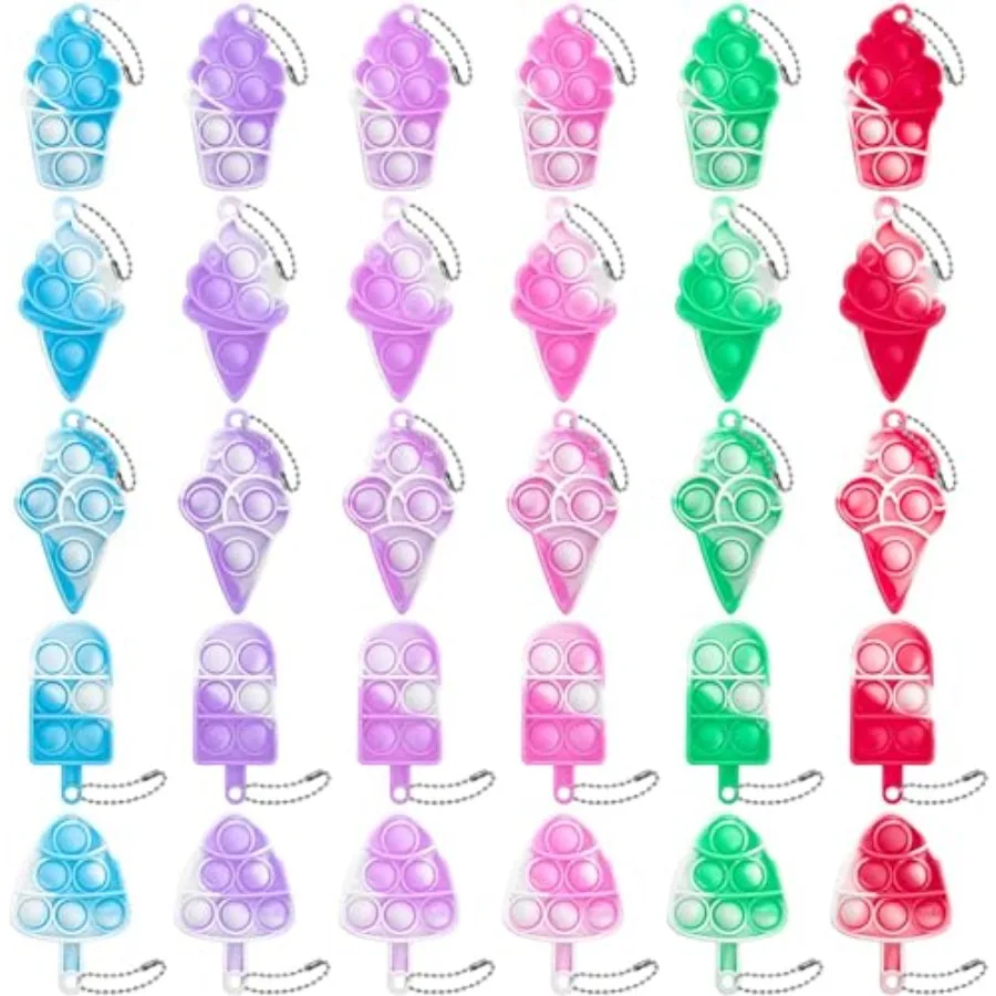 25Pcs Mini Pop Keychain Fidget Toys, Party Favors Supplies, Silicone Mini Pop Toys Birthday for Anxiety Stress Reliever for Adu
25Pcs Mini Pop Keychain Fidget Toys, Party Favors Supplies, Silicone Mini Pop Toys Birthday for Anxiety Stress Reliever for Adu