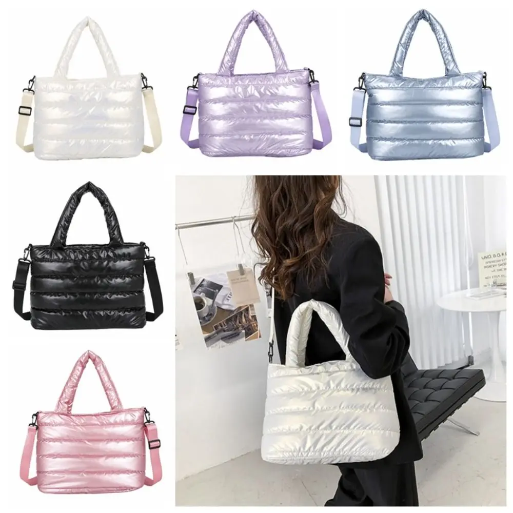 Large Capacity Puffer Tote Bag Quilted Down Padded Korean Style Cloud Crossbody Bag Waterproof Solid Color Down Cotton Handbag
Large Capacity Puffer Tote Bag Quilted Down Padded Korean Style Cloud Crossbody Bag Waterproof Solid Color Down Cotton Handbag