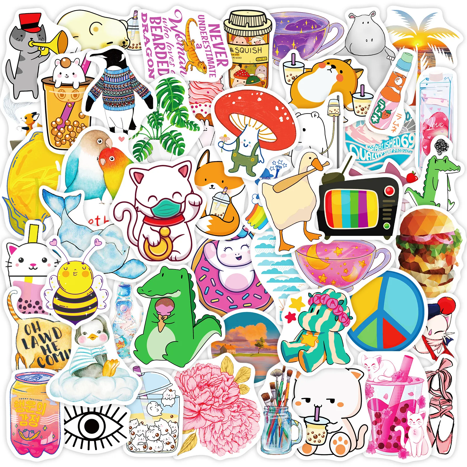 50Pcs Cute Little Animal Series Stickers Suitcase Phone Case Water Bottle Waterproof Decoration Diy Sticker Packs
50Pcs Cute Little Animal Series Stickers Suitcase Phone Case Water Bottle Waterproof Decoration Diy Sticker Packs