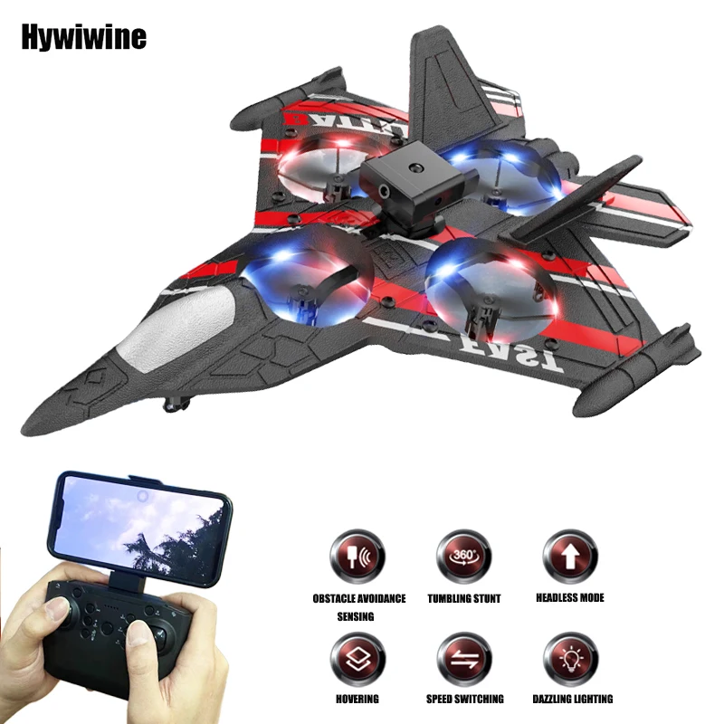 Aircraft RC Plane with Camera Remote Control Helicopter Obstacle Avoidance Fighter 2.4G Airplane EPP Foam Kids Christmas Toys
Aircraft RC Plane with Camera Remote Control Helicopter Obstacle Avoidance Fighter 2.4G Airplane EPP Foam Kids Christmas Toys
