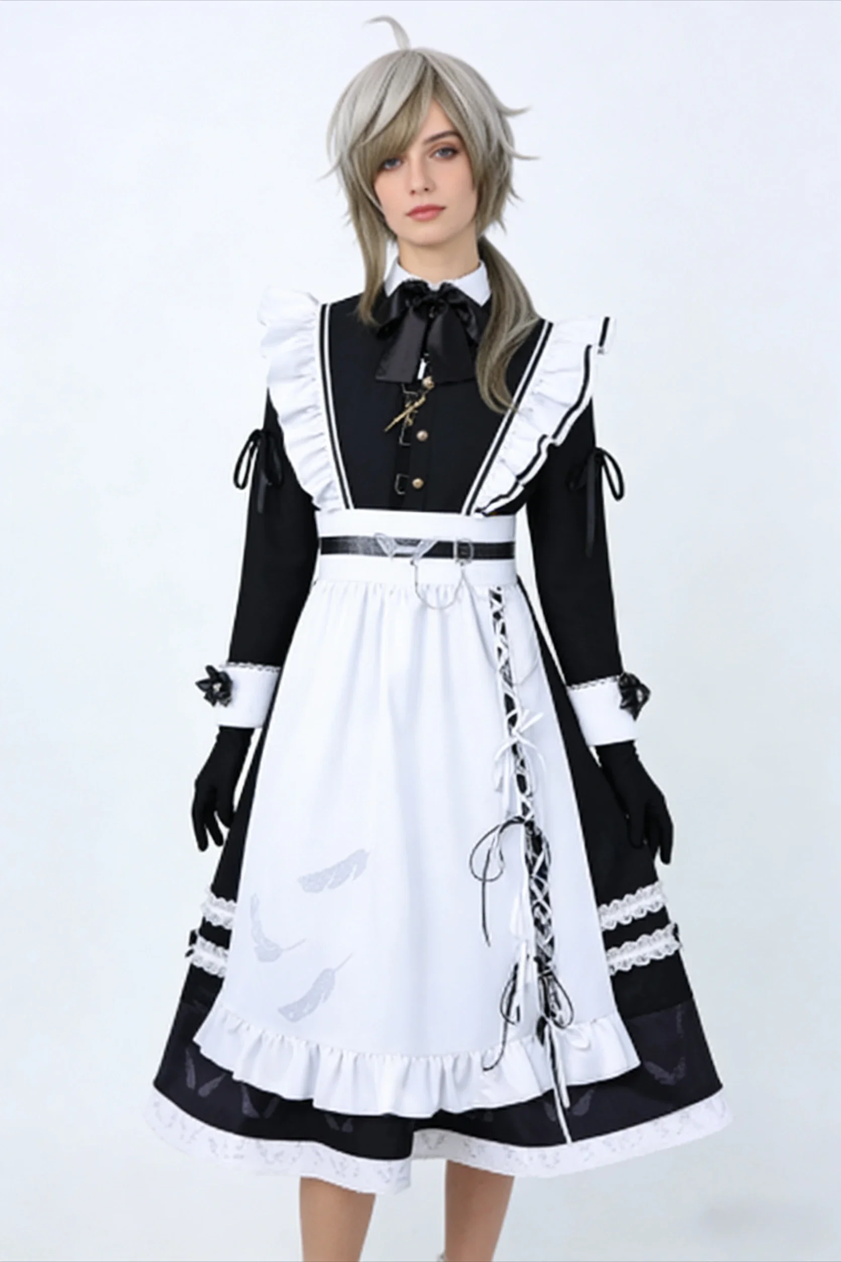 Vtuber Maid Kanae Cosplay Dress Anime Nijisanji Kanae Maid OutfitKanae Maid Kanae Leaf Footman Role-playing Costume and Wig
Vtuber Maid Kanae Cosplay Dress Anime Nijisanji Kanae Maid OutfitKanae Maid Kanae Leaf Footman Role-playing Costume and Wig