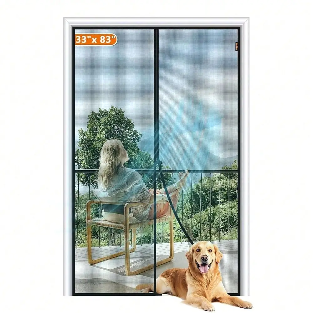Screen Door, Fits Door Size 33 X 83 Inches, Actual Screen Size 35 X 84 Inches Reinforced Fiberglass Mesh Curtain For Dutch And
Screen Door, Fits Door Size 33 X 83 Inches, Actual Screen Size 35 X 84 Inches Reinforced Fiberglass Mesh Curtain For Dutch And