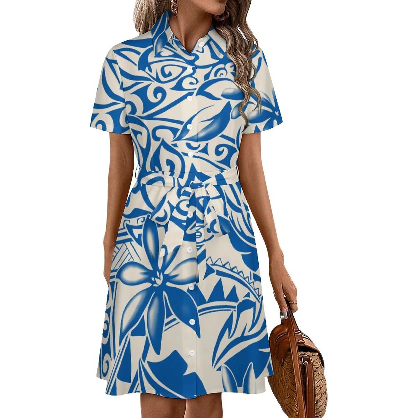 Pacific Island Art Print Custom-Made Polynesian Women'S Summer Soft Fabric High-Quality Casual Women'S Short-Sleeved Shirt Dress
Pacific Island Art Print Custom-Made Polynesian Women'S Summer Soft Fabric High-Quality Casual Women'S Short-Sleeved Shirt Dress