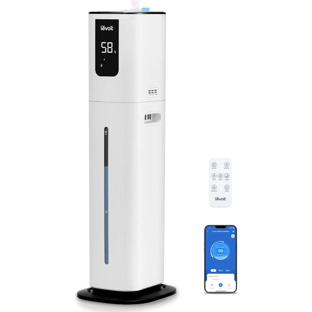 1000S (10L) Smart Humidifier for Home Large Room Bedroom, Last 100 Hours Suitable for Indoor Plant, Cover up to 600ft²
1000S (10L) Smart Humidifier for Home Large Room Bedroom, Last 100 Hours Suitable for Indoor Plant, Cover up to 600ft²