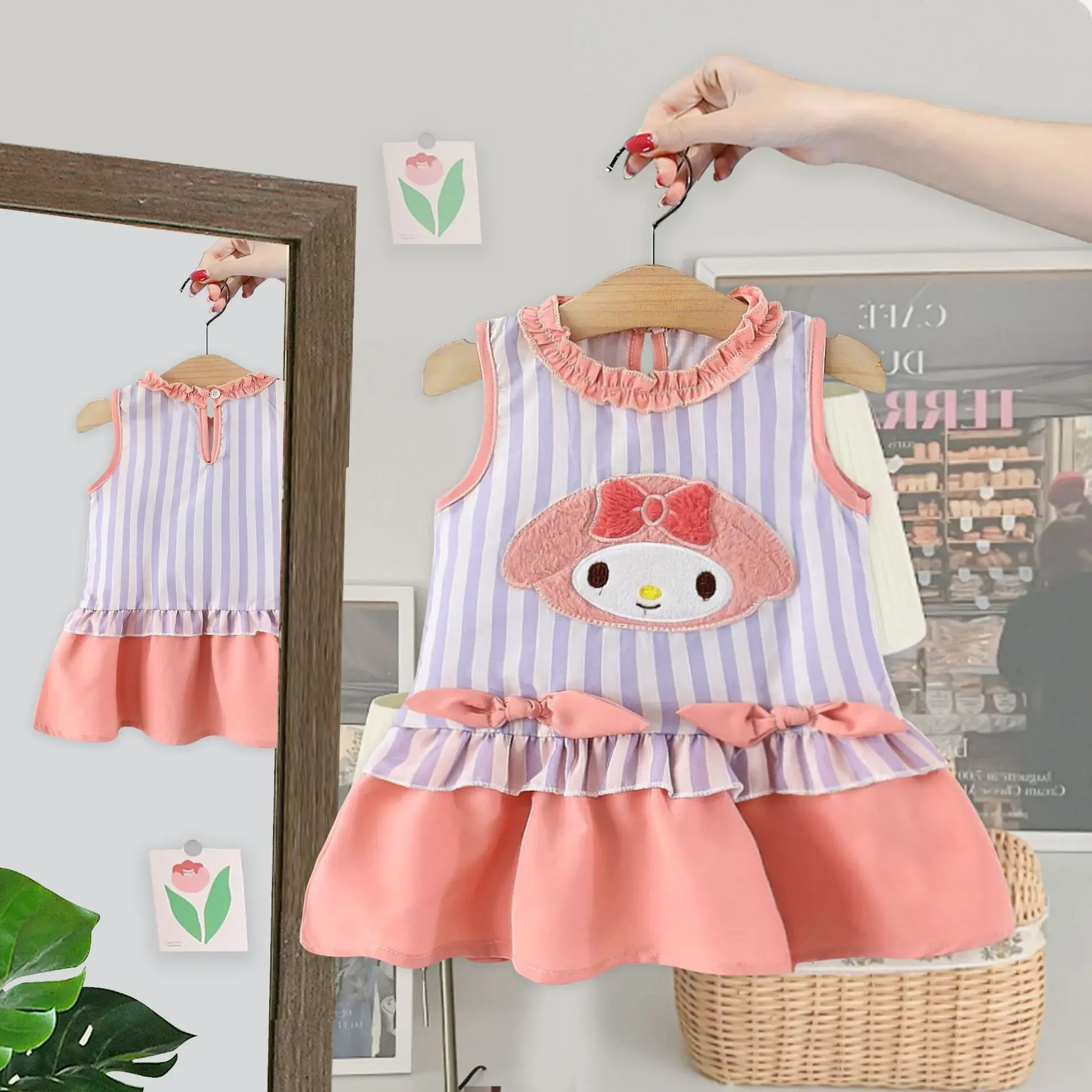 Summer Dress, Stylish New Style, Girls' Princess Dress, Children's Clothing, Babies' Sweet Striped Sleeveless Skirt
Summer Dress, Stylish New Style, Girls' Princess Dress, Children's Clothing, Babies' Sweet Striped Sleeveless Skirt