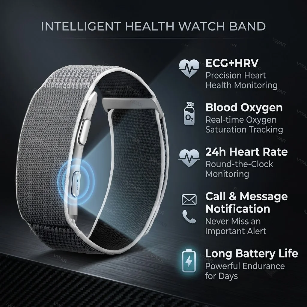VWAR LOOP X Screenless Fitness Tracker ECG+PPG Healthy Diagnose Smartband Men Blood Pressure Oxygen Women's Smart Watch 2026 New
VWAR LOOP X Screenless Fitness Tracker ECG+PPG Healthy Diagnose Smartband Men Blood Pressure Oxygen Women's Smart Watch 2026 New