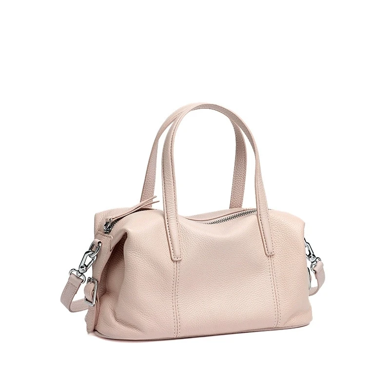 Women's Top Layer Cowhide Leather Boston Bag 2026 New Style Soft Leather Shoulder Handbag for Commuting Ladies
Women's Top Layer Cowhide Leather Boston Bag 2026 New Style Soft Leather Shoulder Handbag for Commuting Ladies