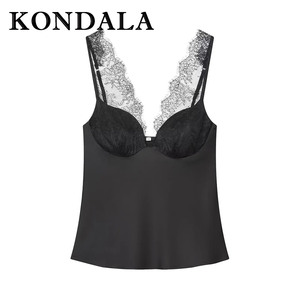 KONDALA шикарные сексуальные кружевные черные женские топы на бретельках для ночной вечеринки без бретелек, модные топы без бретелек для клуба на день рождения 2025 года, женский современный жилет на день Святого Валентина
KONDALA шикарные сексуальные кружевные черные женские топы на бретельках для ночной вечеринки без бретелек, модные топы без бретелек для клуба на день рождения 2025 года, женский современный жилет на день Святого Валентина