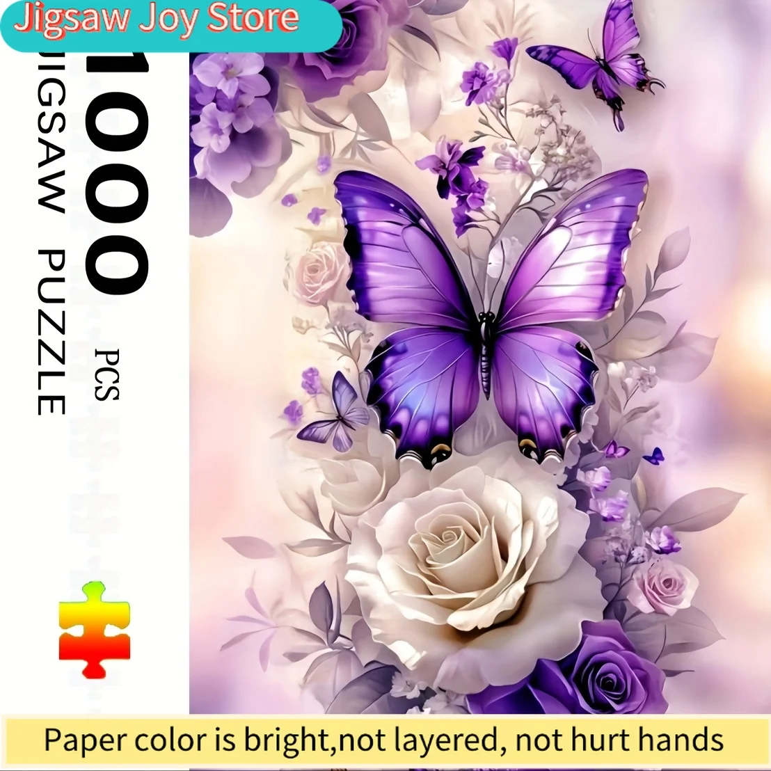 1000pcs Purple Butterfly & Floral Jigsaw Puzzle for - Large Brain Teaser with Vibrant Colors, Family Activity, DIY Home Decor,
1000pcs Purple Butterfly & Floral Jigsaw Puzzle for - Large Brain Teaser with Vibrant Colors, Family Activity, DIY Home Decor,