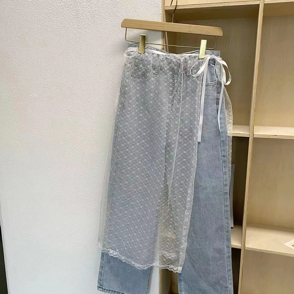 Lace Layered Yarn Skirt Paired With Apron Half Paired With Skirts And Pants Tied Up Fart Curtain Trendy Matching Of Pants Skirts
Lace Layered Yarn Skirt Paired With Apron Half Paired With Skirts And Pants Tied Up Fart Curtain Trendy Matching Of Pants Skirts