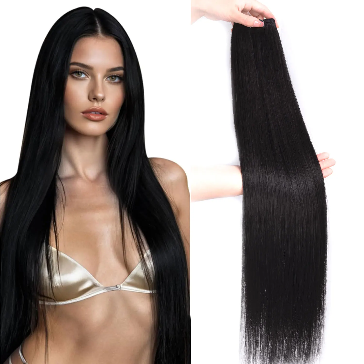 Synthetic Long Straight Hair Bundles Extension Pony Hair Bundles Crochet Braids Hair Yaki Straight Hair Weaving Full to End
Synthetic Long Straight Hair Bundles Extension Pony Hair Bundles Crochet Braids Hair Yaki Straight Hair Weaving Full to End