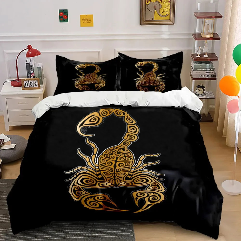 "Scorpion Pattern 3-Piece Set" Multiple sizes kid's and adults' bedroom Exquisite 3PC bedding set, gift
"Scorpion Pattern 3-Piece Set" Multiple sizes kid's and adults' bedroom Exquisite 3PC bedding set, gift