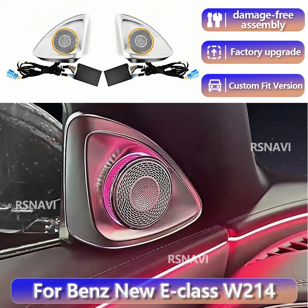 RGB color streamer For Benz W214 New E Class 2024+ 4D Rotating Tweeter Speaker 64 Colors Car Treble Horn Car Upgrade Interior
RGB color streamer For Benz W214 New E Class 2024+ 4D Rotating Tweeter Speaker 64 Colors Car Treble Horn Car Upgrade Interior