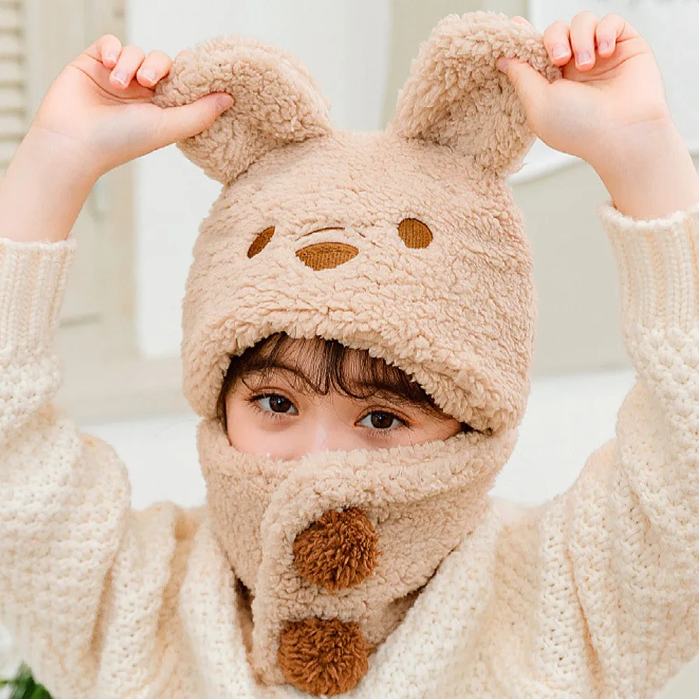 Новая защитная шапка для ушей с милым медвежонком, морозостойкая теплая шапка, шарф, цельный ветрозащитный пуловер, детская шапка
Новая защитная шапка для ушей с милым медвежонком, морозостойкая теплая шапка, шарф, цельный ветрозащитный пуловер, детская шапка
