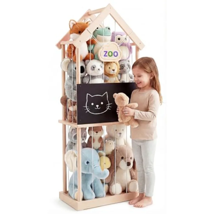 Stuffed Animal Storage Zoo and Stuffed Animal Holder - Wooden Plush Toy Storage for Room Natural Pine Wood Toy Organizer with C
Stuffed Animal Storage Zoo and Stuffed Animal Holder - Wooden Plush Toy Storage for Room Natural Pine Wood Toy Organizer with C