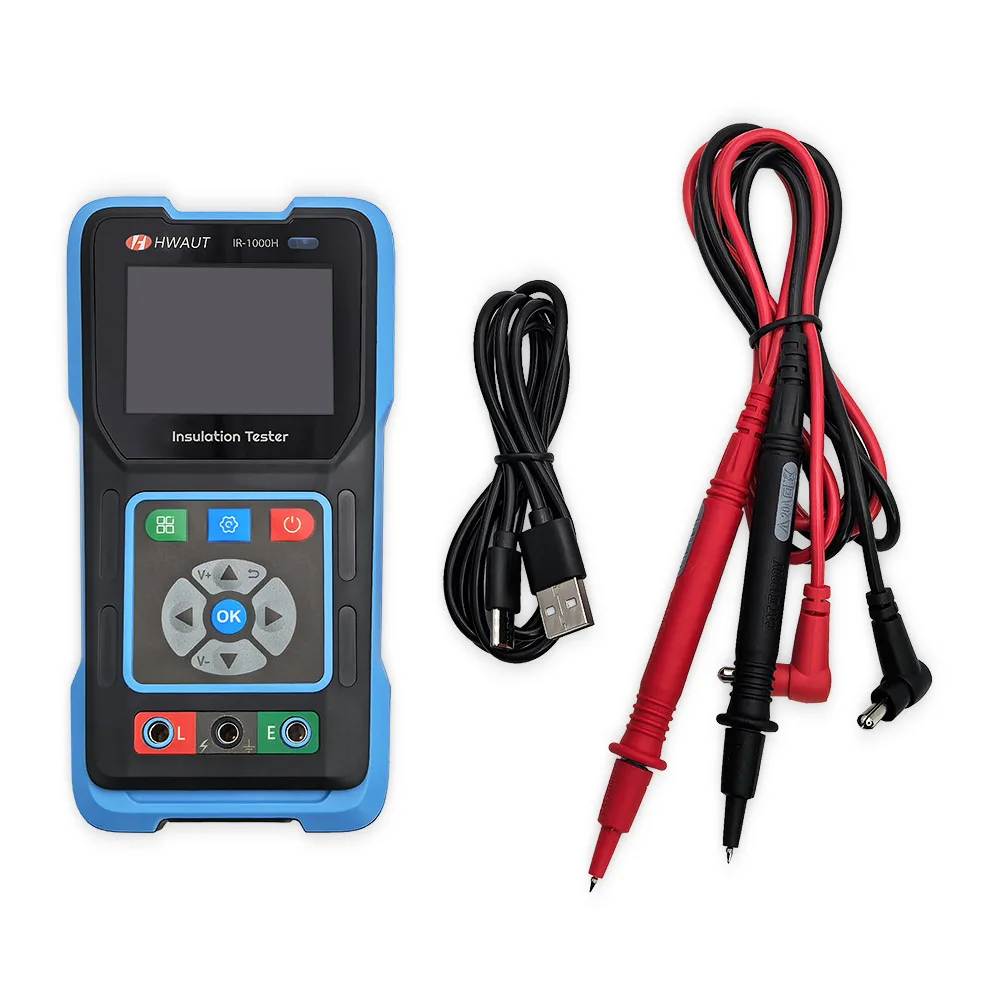 IR-1000H Digital Megohmmeter 1000V HD Color Screen Insulation Tester 10G Ohm Megger Meter with PI DAR VR IR Multimeter Tool
IR-1000H Digital Megohmmeter 1000V HD Color Screen Insulation Tester 10G Ohm Megger Meter with PI DAR VR IR Multimeter Tool