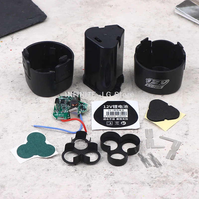 Литий-ионный аккумулятор 12В, 3 элемента, 20А, тип 18650, с зарядкой Type-C, для угловой шлифмашины, электродрели, шуруповерта, запасной аккумулятор Mak
Литий-ионный аккумулятор 12В, 3 элемента, 20А, тип 18650, с зарядкой Type-C, для угловой шлифмашины, электродрели, шуруповерта, запасной аккумулятор Mak