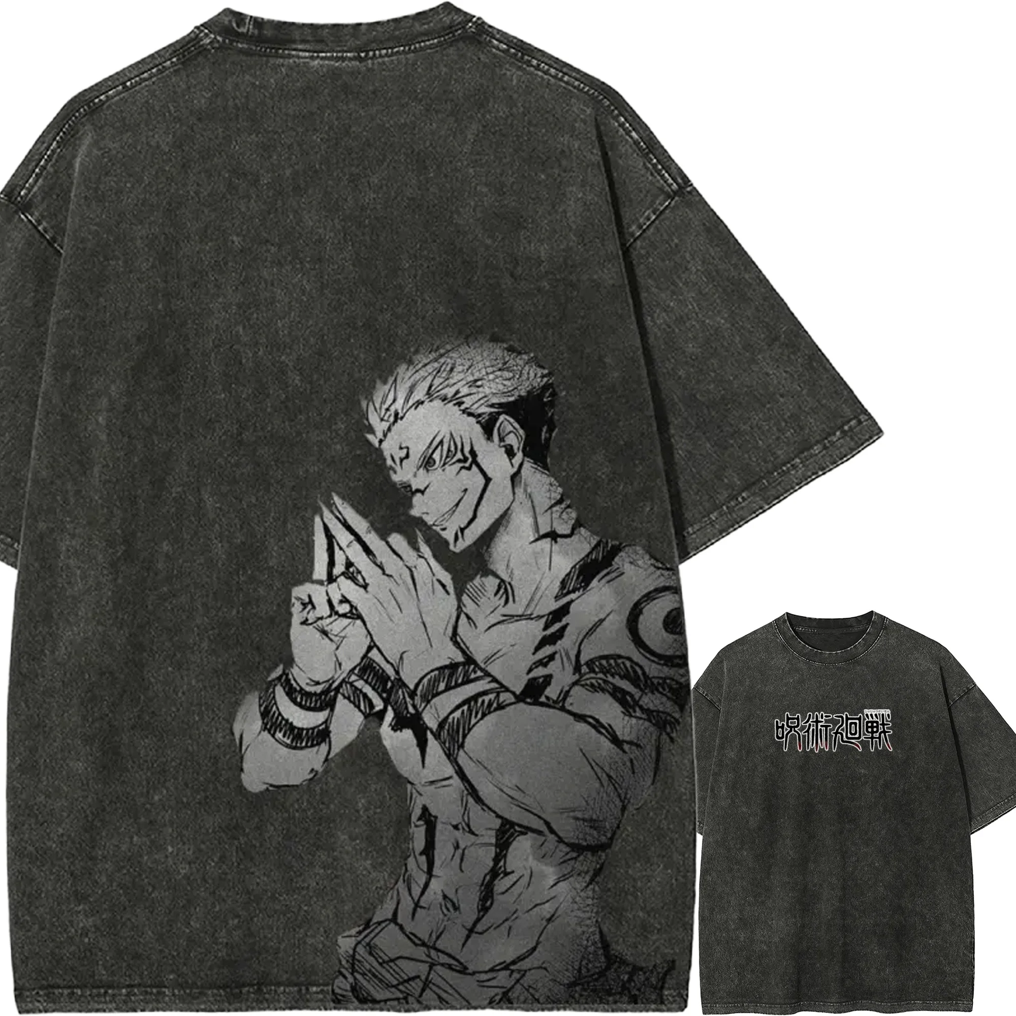 Jujutsu Kaisen T Shirt Men Acid Wash Ryomen Sukuna Hand Sign Domain Expansion Sketch Graphic Sukuna Tee
Jujutsu Kaisen T Shirt Men Acid Wash Ryomen Sukuna Hand Sign Domain Expansion Sketch Graphic Sukuna Tee