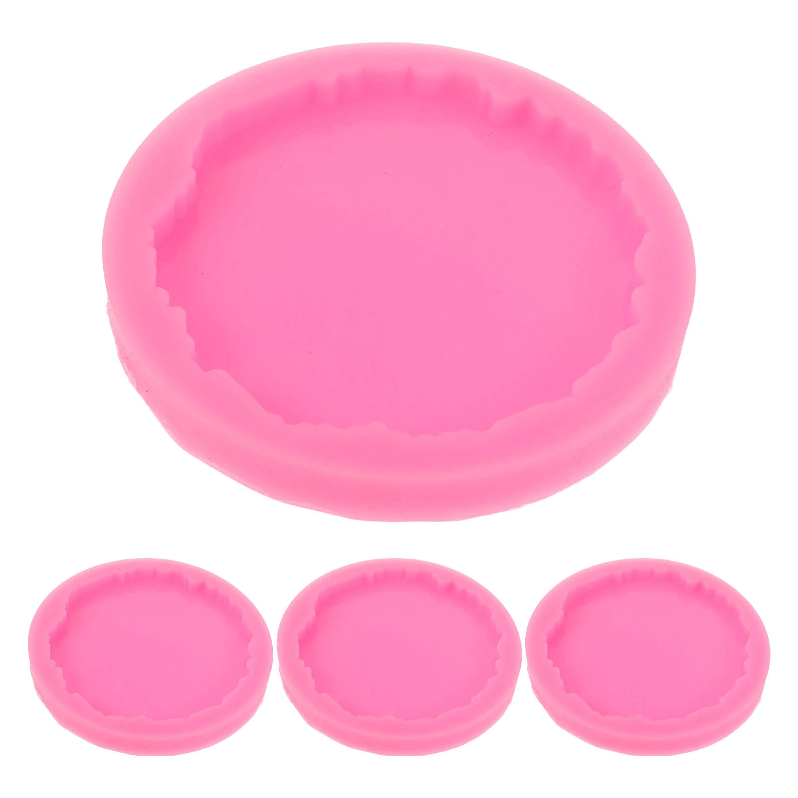 4pcs Pink Coaster Round Irregular Diy Epoxy Crafts Cup Mats 2.99 Inch Reusable Jewelry Making Diy Making Epoxy Kit Silicone For 
4pcs Pink Coaster Round Irregular Diy Epoxy Crafts Cup Mats 2.99 Inch Reusable Jewelry Making Diy Making Epoxy Kit Silicone For