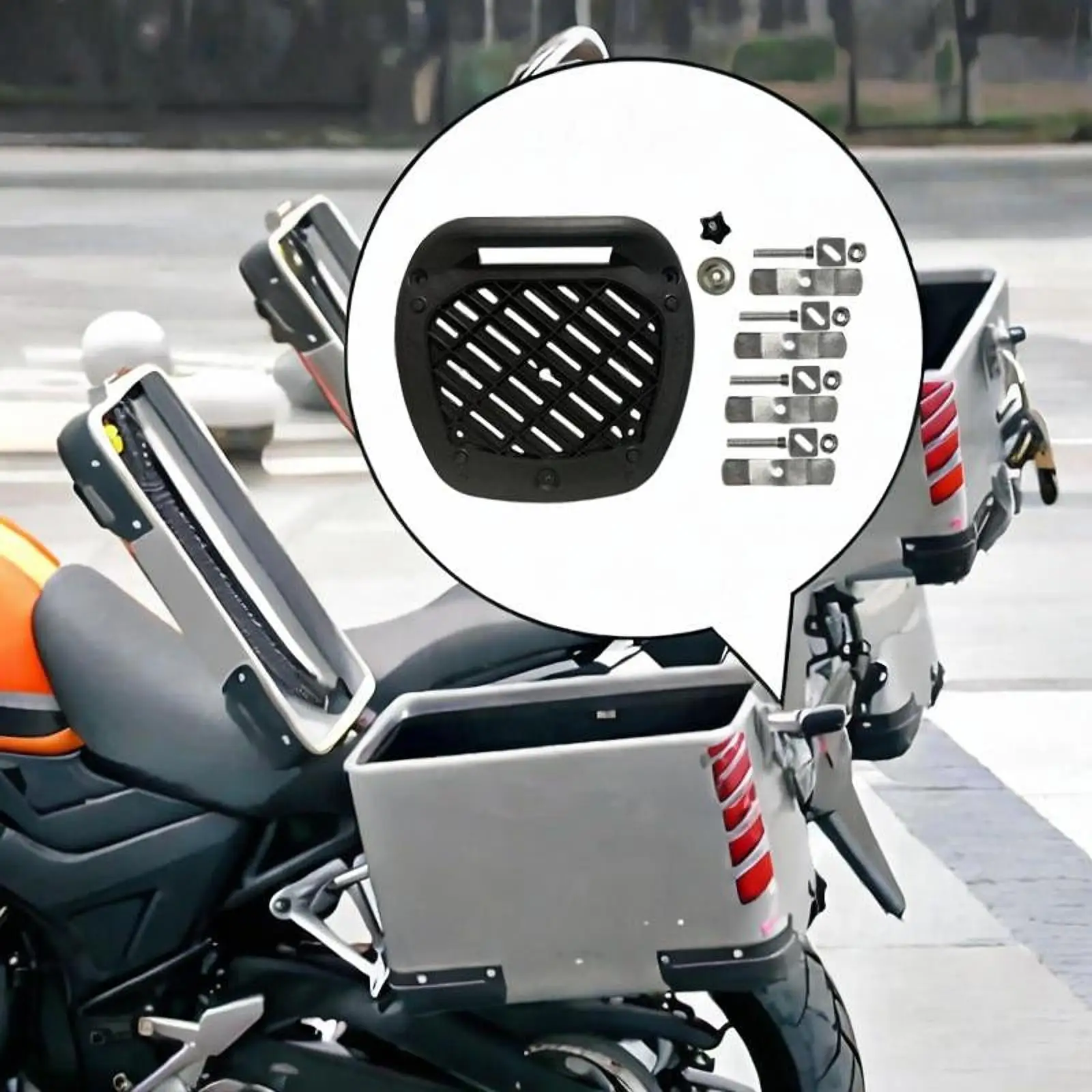 Motorcycle Rear Cargo Carrier Rear Tail Storage Rack Bottom Plate Luggage Carrier Parts Accessory for A28
Motorcycle Rear Cargo Carrier Rear Tail Storage Rack Bottom Plate Luggage Carrier Parts Accessory for A28