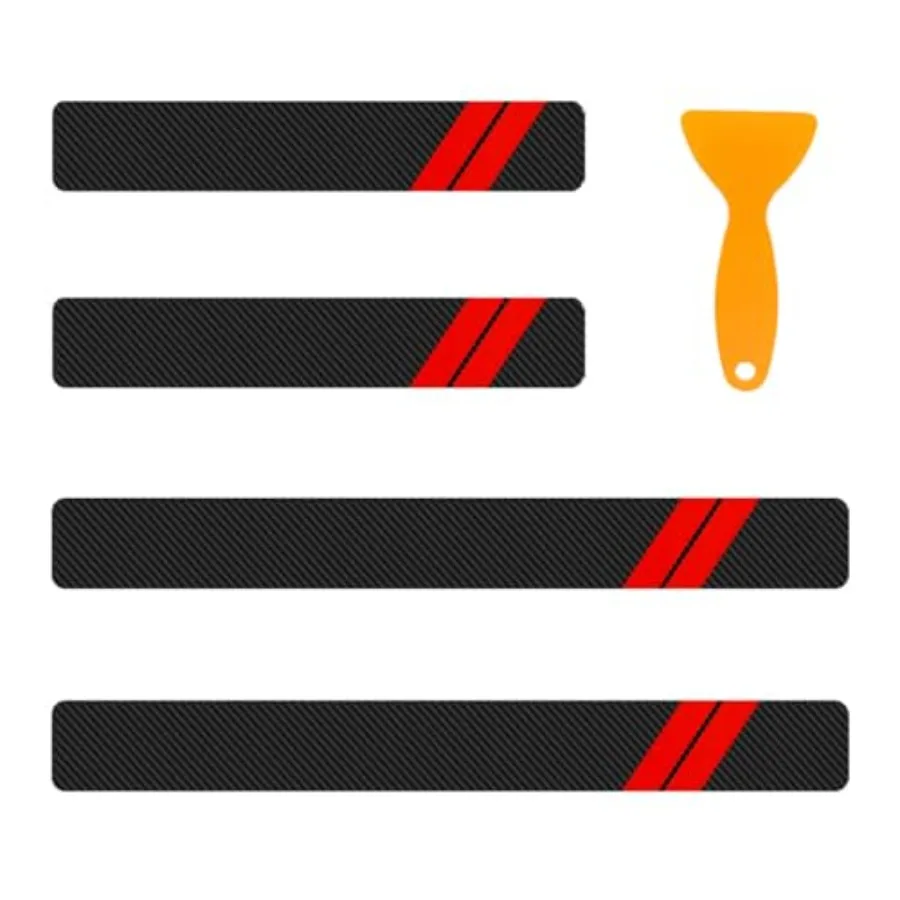 4PCS Car Door Sill Protector, Carbon Fiber Leather Door Entry Guard Sticker with Scraper, Anti-Scratch Universal Threshold Deco
4PCS Car Door Sill Protector, Carbon Fiber Leather Door Entry Guard Sticker with Scraper, Anti-Scratch Universal Threshold Deco
