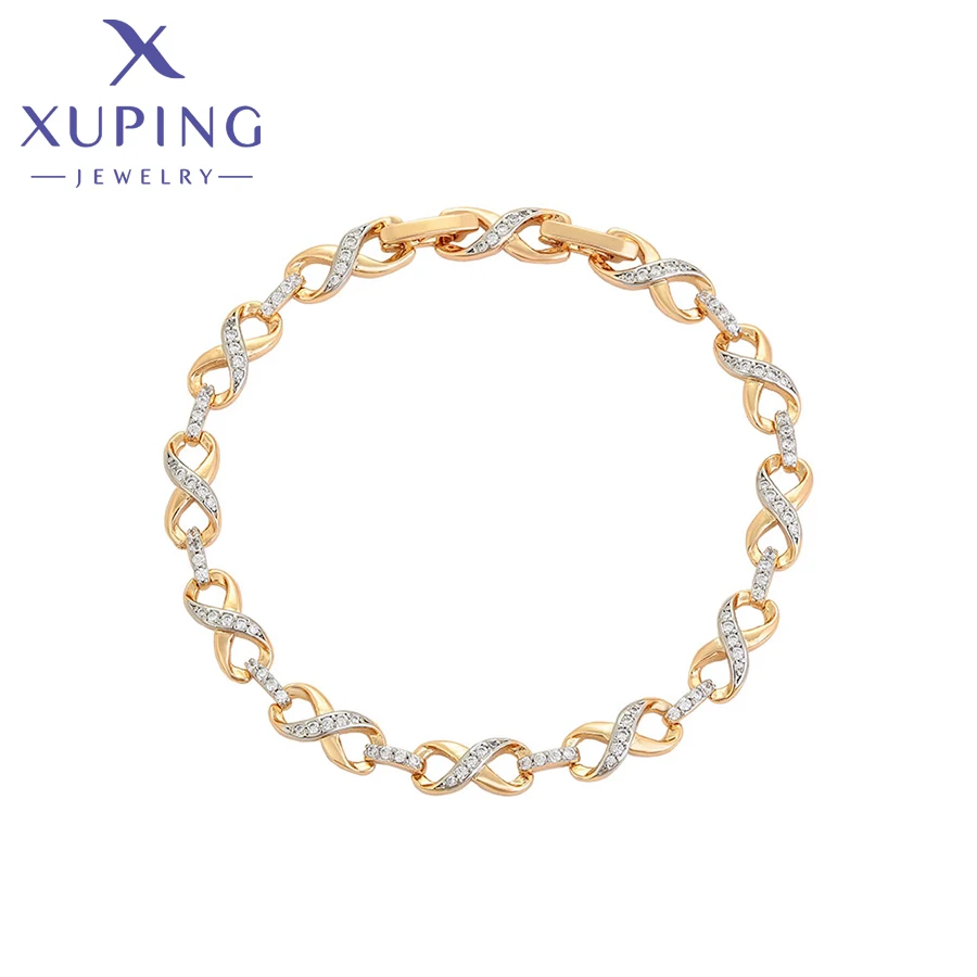 Xuping Jewelry New Bracelets Trendy Charm Hand Bracelet for Women Love Birthday Copper Alloy White Stone Gift X000710702
Xuping Jewelry New Bracelets Trendy Charm Hand Bracelet for Women Love Birthday Copper Alloy White Stone Gift X000710702