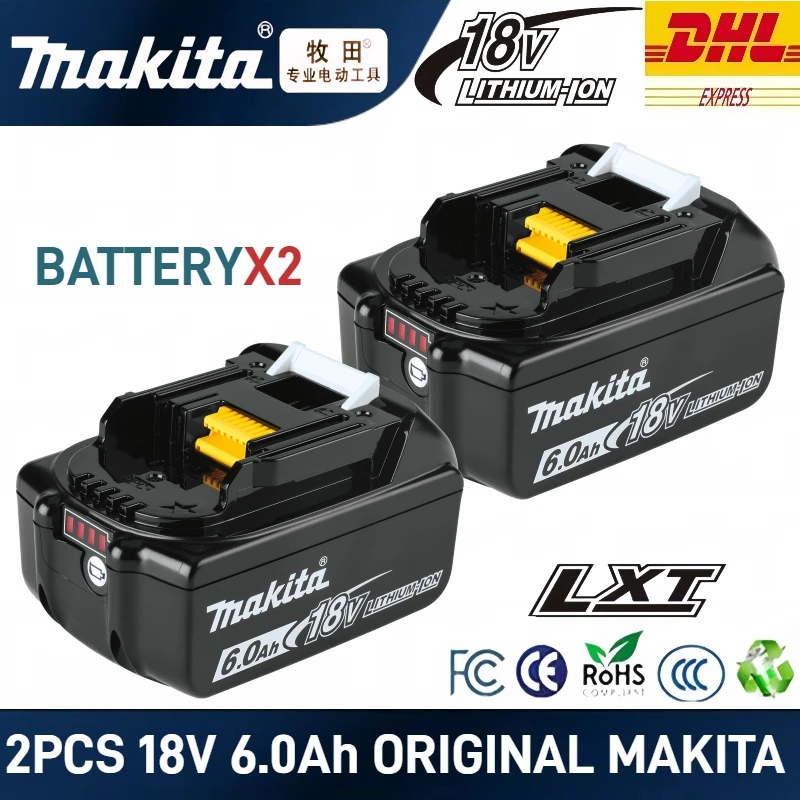 Makita 18V Battery 6.0Ah/3.0Ah high-capacity rechargeable,for Replacement Makita 18V Lithium Battery BL1860 BL1850 BL1840 BL1830
Makita 18V Battery 6.0Ah/3.0Ah high-capacity rechargeable,for Replacement Makita 18V Lithium Battery BL1860 BL1850 BL1840 BL1830