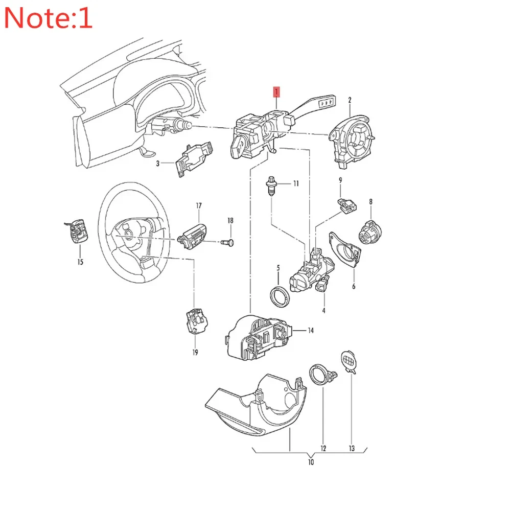 Multifunction Steering Column Cruise Control Switch For Eos Passat B7 Touran Yedi Octavia 5K0 953 513M 5K0953513M
Multifunction Steering Column Cruise Control Switch For Eos Passat B7 Touran Yedi Octavia 5K0 953 513M 5K0953513M