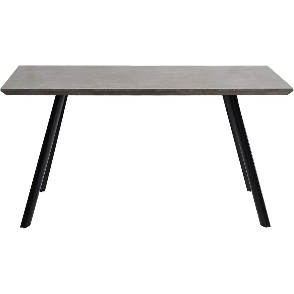 46.5 Inch Dining Table Rectangular Table Modern Dining Table with Metal Frame and Wood Combination Ideal
46.5 Inch Dining Table Rectangular Table Modern Dining Table with Metal Frame and Wood Combination Ideal