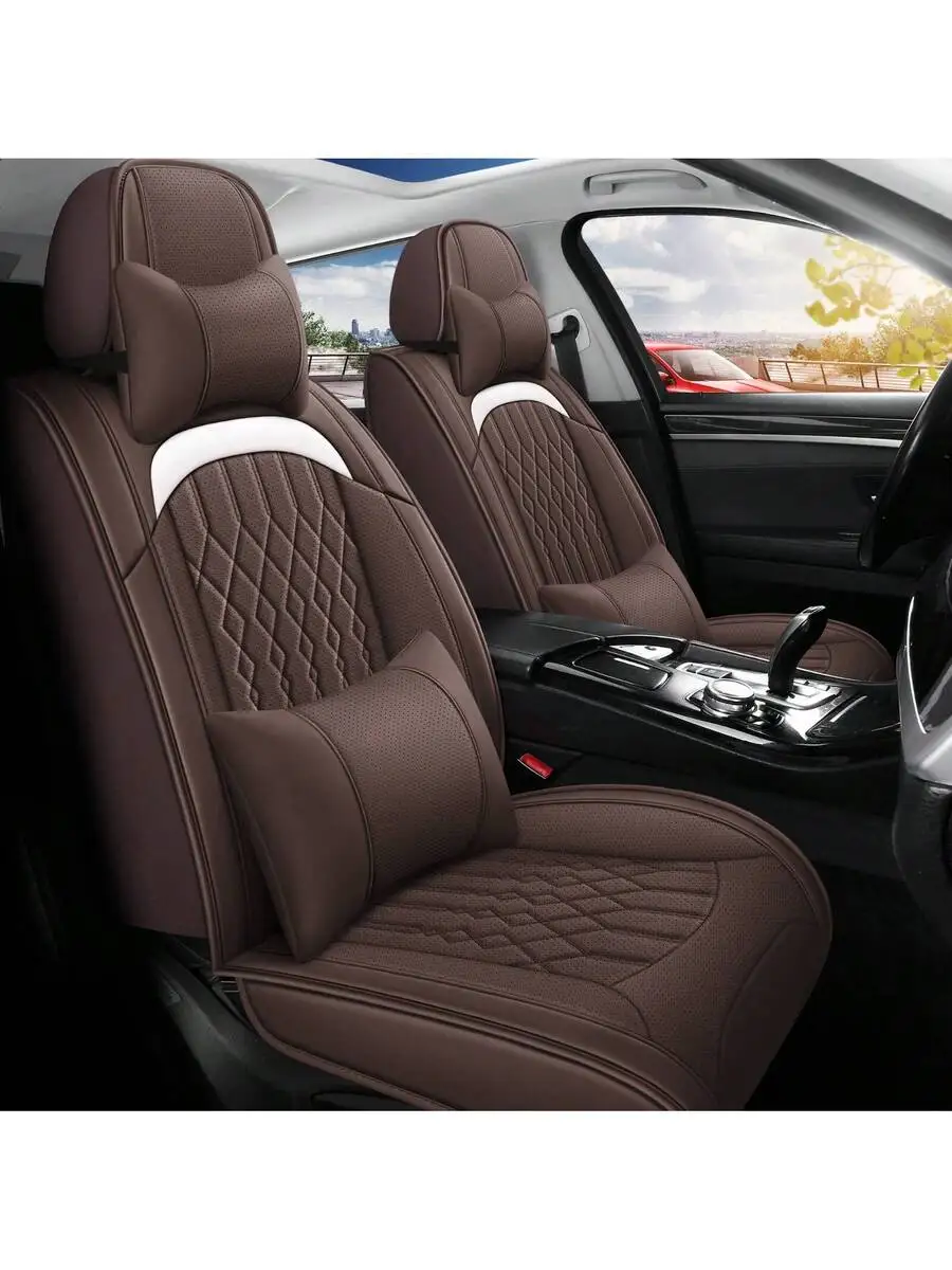 Universal Nappa Leather Car Seat Covers Waterproof Front Rear Cushion 360° Protector For Sedan SUV Truck
Universal Nappa Leather Car Seat Covers Waterproof Front Rear Cushion 360° Protector For Sedan SUV Truck