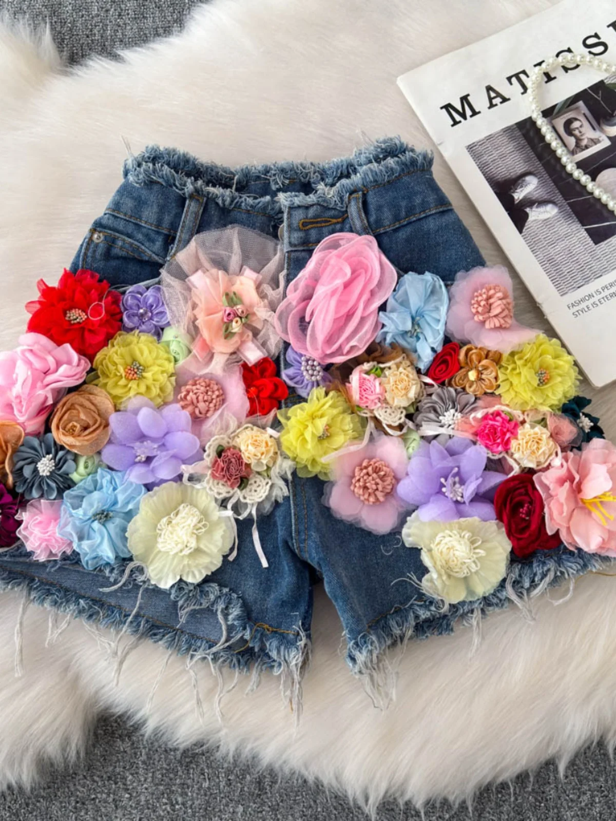 Women'S Wide Leg Jeans Shorts 3D Floral Female Shorts Jorts Sexy Streetwear Denim Shorts Y2K Vetement Femme Pantalones Cortos
Women'S Wide Leg Jeans Shorts 3D Floral Female Shorts Jorts Sexy Streetwear Denim Shorts Y2K Vetement Femme Pantalones Cortos