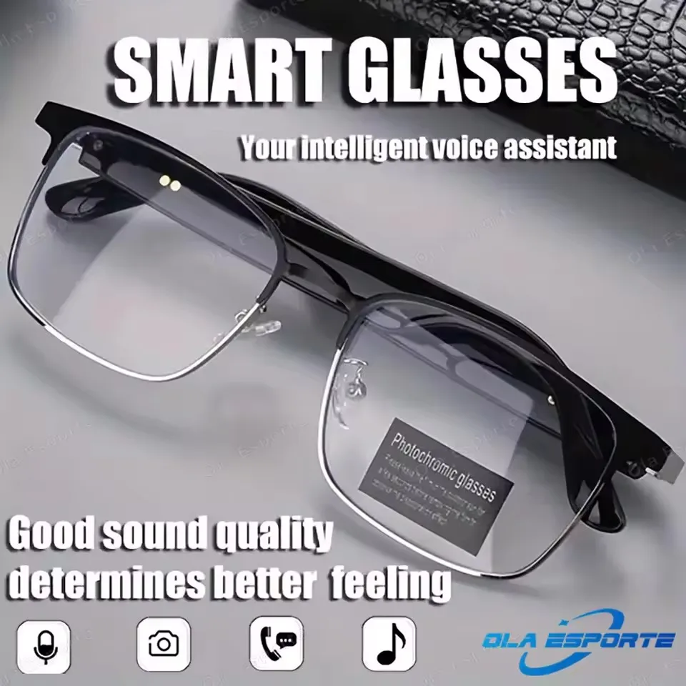 Ola Esporte Bluetooth Smart Glasses Automatic Adjustment AI Voice Music Eyewear Waterproof Call Eyeglass For Anti-blue Light New
Ola Esporte Bluetooth Smart Glasses Automatic Adjustment AI Voice Music Eyewear Waterproof Call Eyeglass For Anti-blue Light New