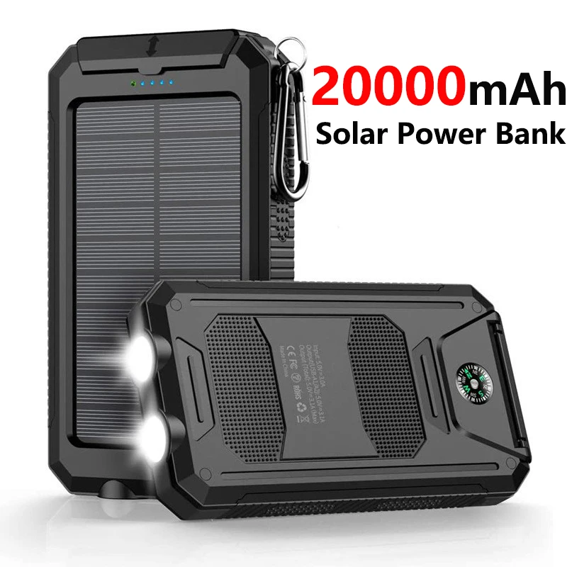 20000mAh Solar Power Bank Outdoor Waterproof External Battery Portable Charger Powerbank for Xiaomi Mi iPhone 17 Samsung Huawei
20000mAh Solar Power Bank Outdoor Waterproof External Battery Portable Charger Powerbank for Xiaomi Mi iPhone 17 Samsung Huawei