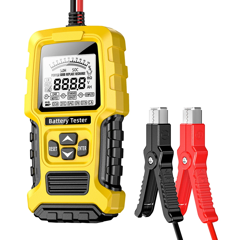 12V 24V Car battery tester 3AH - 200Ah 2.7" LCD Battery Test Tool Digital Tester for Car Truck Motorcycle SUV Boat
12V 24V Car battery tester 3AH - 200Ah 2.7" LCD Battery Test Tool Digital Tester for Car Truck Motorcycle SUV Boat