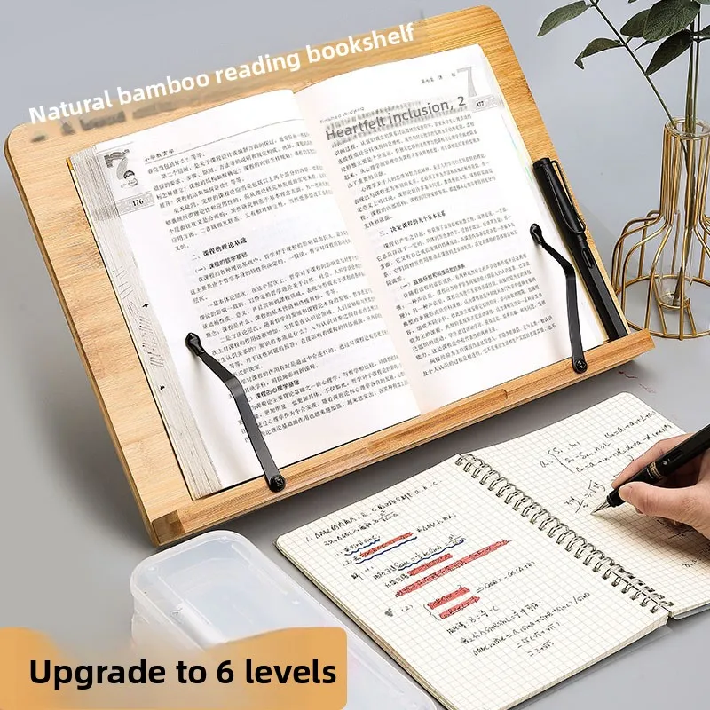 Adjustable Angle Book Holder Tray Multi-Position Support Foldable Reading Rest Tablet 8 Modes with Clip Wooden Reading Stand
Adjustable Angle Book Holder Tray Multi-Position Support Foldable Reading Rest Tablet 8 Modes with Clip Wooden Reading Stand