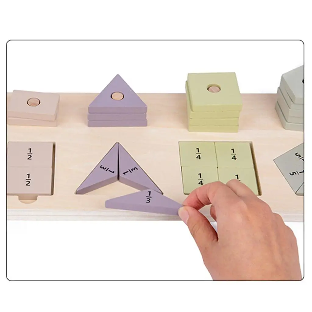 Sorter Board Fraction Learning Puzzles Wooden Learning Toy Block
Sorter Board Fraction Learning Puzzles Wooden Learning Toy Block
