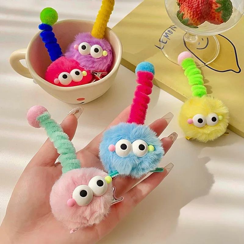 Funny Cartoon Fuzzy Ball Hair Clips, Colorful Twisty Stick Hair Clips, Creative and Cute Fuzzy Hair Accessories for Girls
Funny Cartoon Fuzzy Ball Hair Clips, Colorful Twisty Stick Hair Clips, Creative and Cute Fuzzy Hair Accessories for Girls