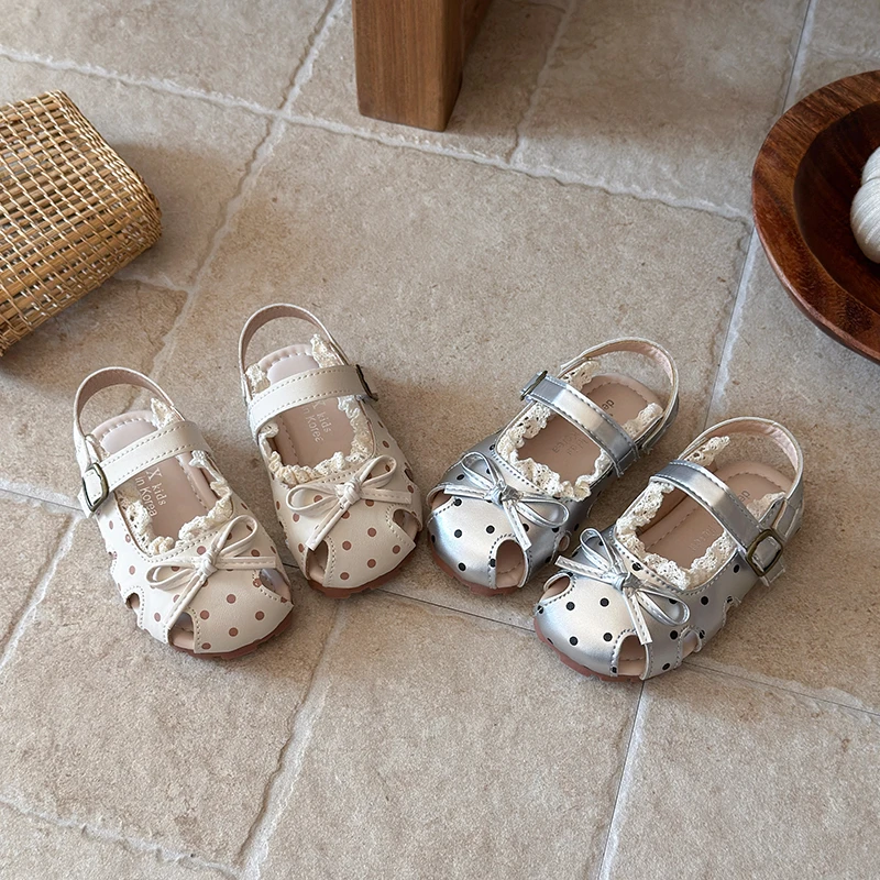 Closed Toe Polka Dot Bowknot Princess Shoes Kids Summer Soft Sole Anti-slip Mary Jane Sandals for Baby Girls
Closed Toe Polka Dot Bowknot Princess Shoes Kids Summer Soft Sole Anti-slip Mary Jane Sandals for Baby Girls