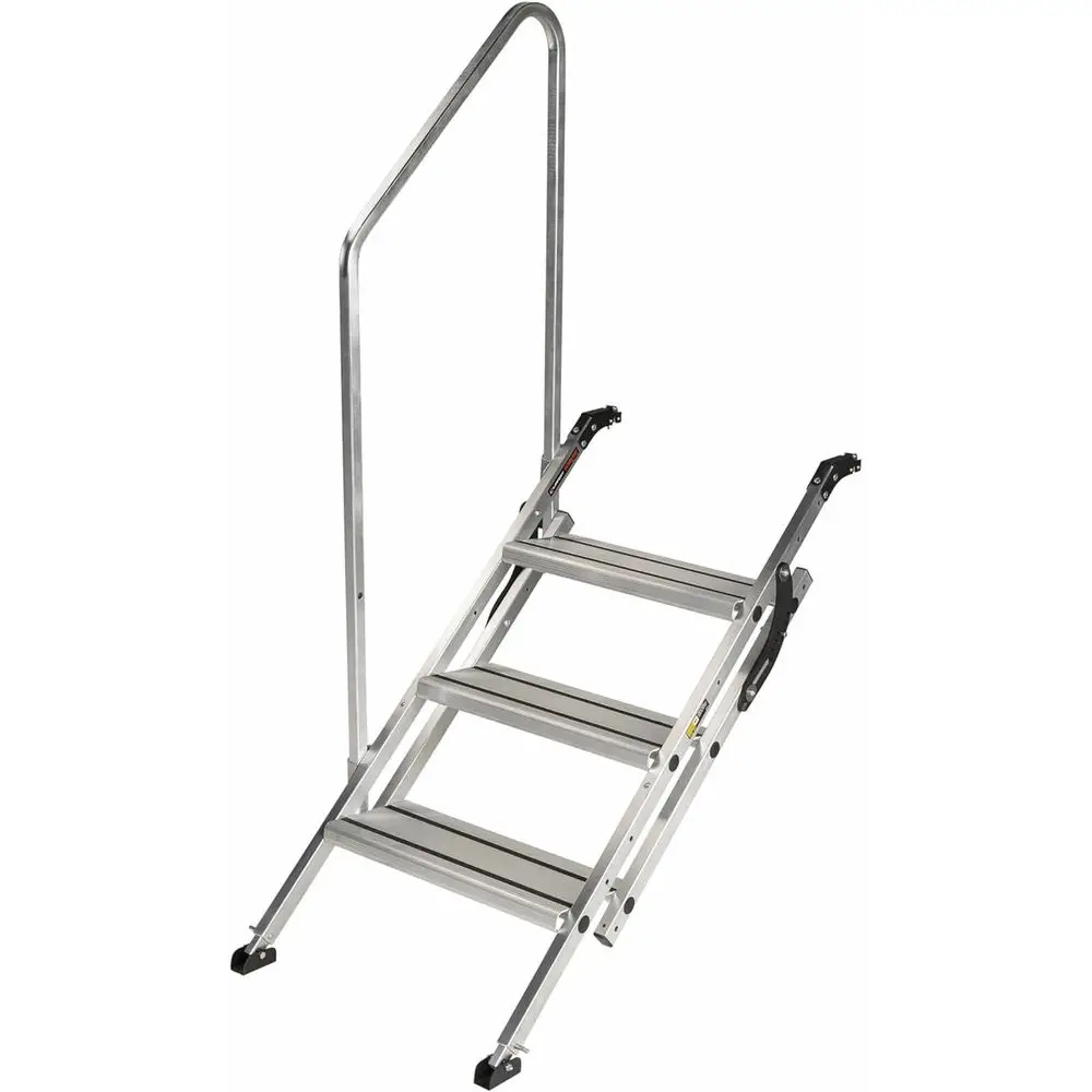 Triple RV Step System with Handrail, 300-lb Capacity, 8 Rise, Anti-Slip, Adjustable, Easy Storage
Triple RV Step System with Handrail, 300-lb Capacity, 8 Rise, Anti-Slip, Adjustable, Easy Storage