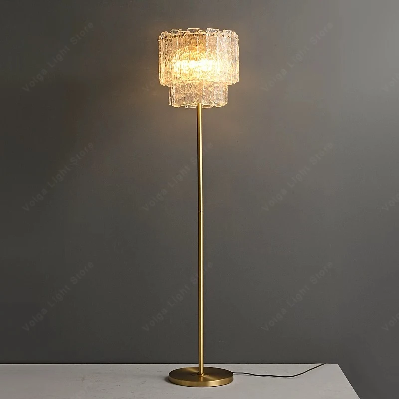 American Brass Clear Glass Crystal Floor Lamp Easy Installation Tall Standing Light Luxury Home Decor Mood Lights Bedside Decor
American Brass Clear Glass Crystal Floor Lamp Easy Installation Tall Standing Light Luxury Home Decor Mood Lights Bedside Decor