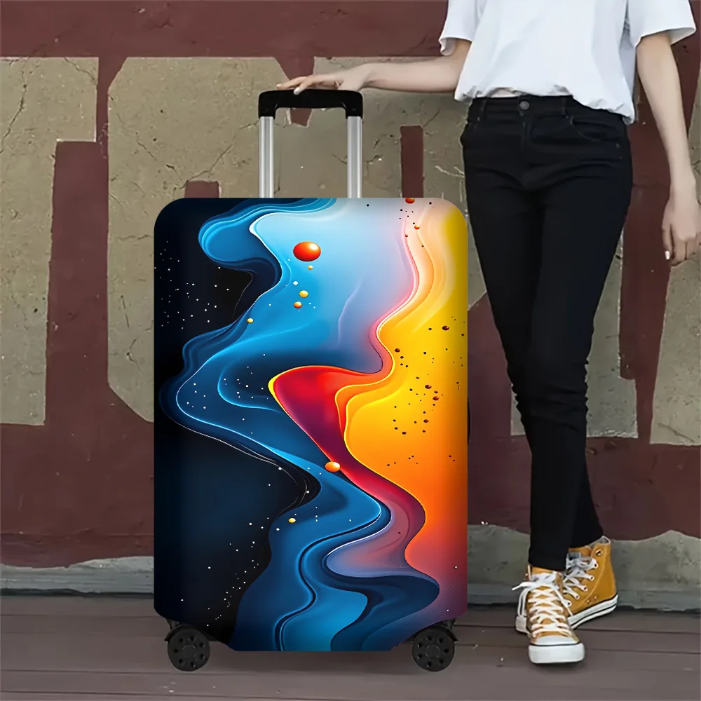 1PC Cosmic Fluid Abstract Print Luggage Cover for luggage sizes 18-32 inches; dust and elastic travel accessories to effectively
1PC Cosmic Fluid Abstract Print Luggage Cover for luggage sizes 18-32 inches; dust and elastic travel accessories to effectively